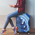 Australia Autism Awareness Luggage Cover 4 April Indigenous Butterfly
