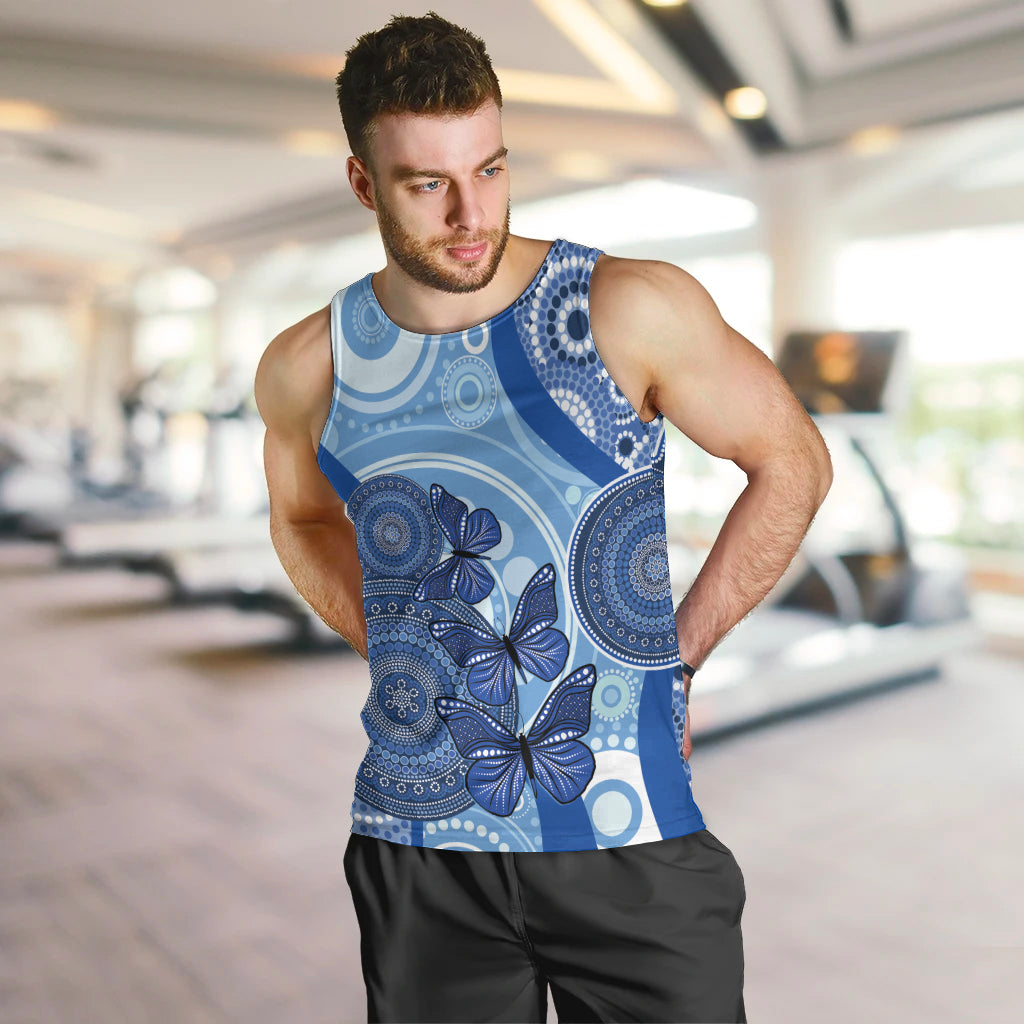 Australia Autism Awareness Men Tank Top 4 April Indigenous Butterfly