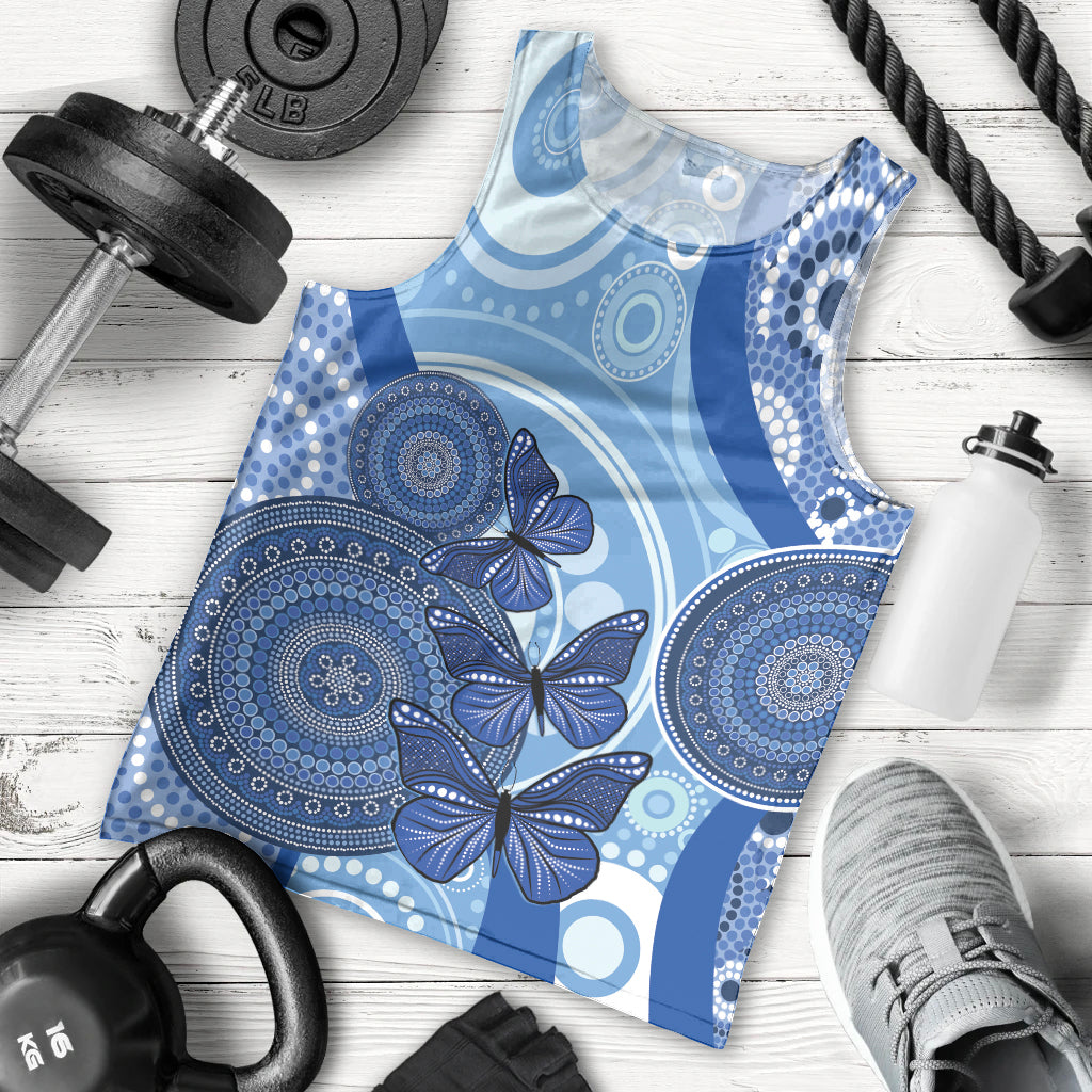 Australia Autism Awareness Men Tank Top 4 April Indigenous Butterfly
