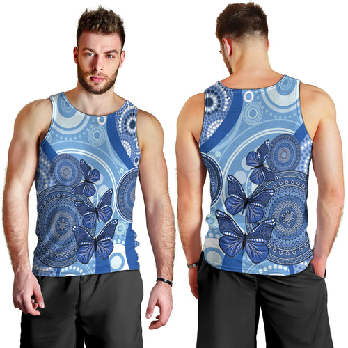 Australia Autism Awareness Men Tank Top 4 April Indigenous Butterfly