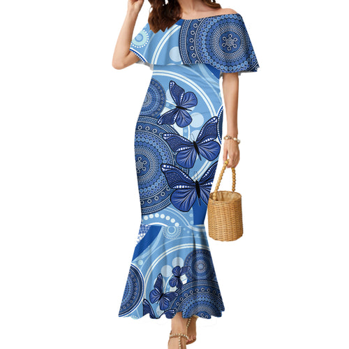 Australia Autism Awareness Mermaid Dress 4 April Indigenous Butterfly