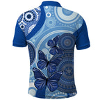 Australia Autism Awareness Polo Shirt 4 April Indigenous Butterfly