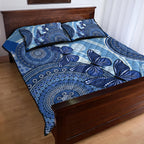 Australia Autism Awareness Quilt Bed Set 4 April Indigenous Butterfly