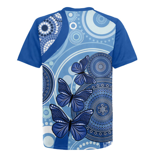 Australia Autism Awareness Rugby Jersey 4 April Indigenous Butterfly