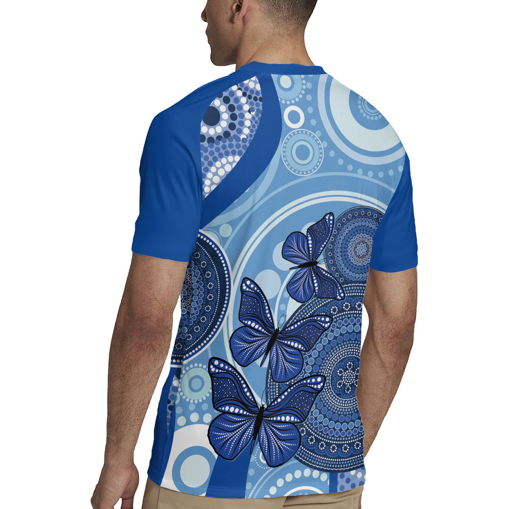 Australia Autism Awareness Rugby Jersey 4 April Indigenous Butterfly