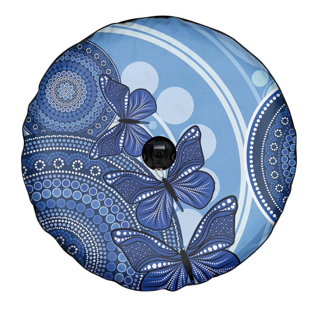 Australia Autism Awareness Spare Tire Cover 4 April Indigenous Butterfly