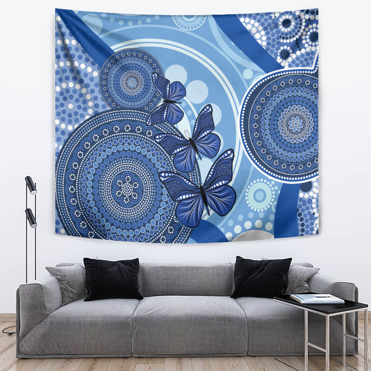 Australia Autism Awareness Tapestry 4 April Indigenous Butterfly