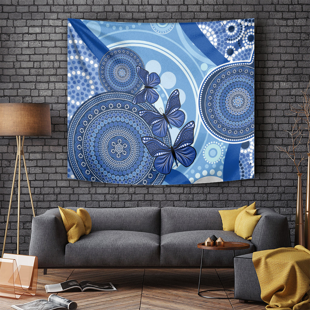 Australia Autism Awareness Tapestry 4 April Indigenous Butterfly