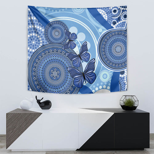Australia Autism Awareness Tapestry 4 April Indigenous Butterfly