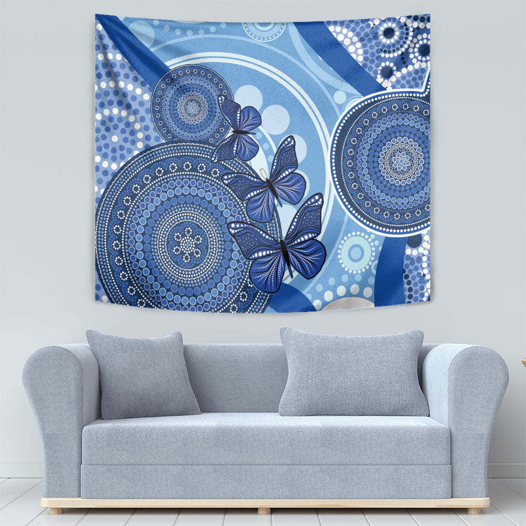 Australia Autism Awareness Tapestry 4 April Indigenous Butterfly