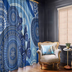 Australia Autism Awareness Window Curtain 4 April Indigenous Butterfly