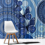 Australia Autism Awareness Window Curtain 4 April Indigenous Butterfly