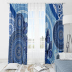 Australia Autism Awareness Window Curtain 4 April Indigenous Butterfly
