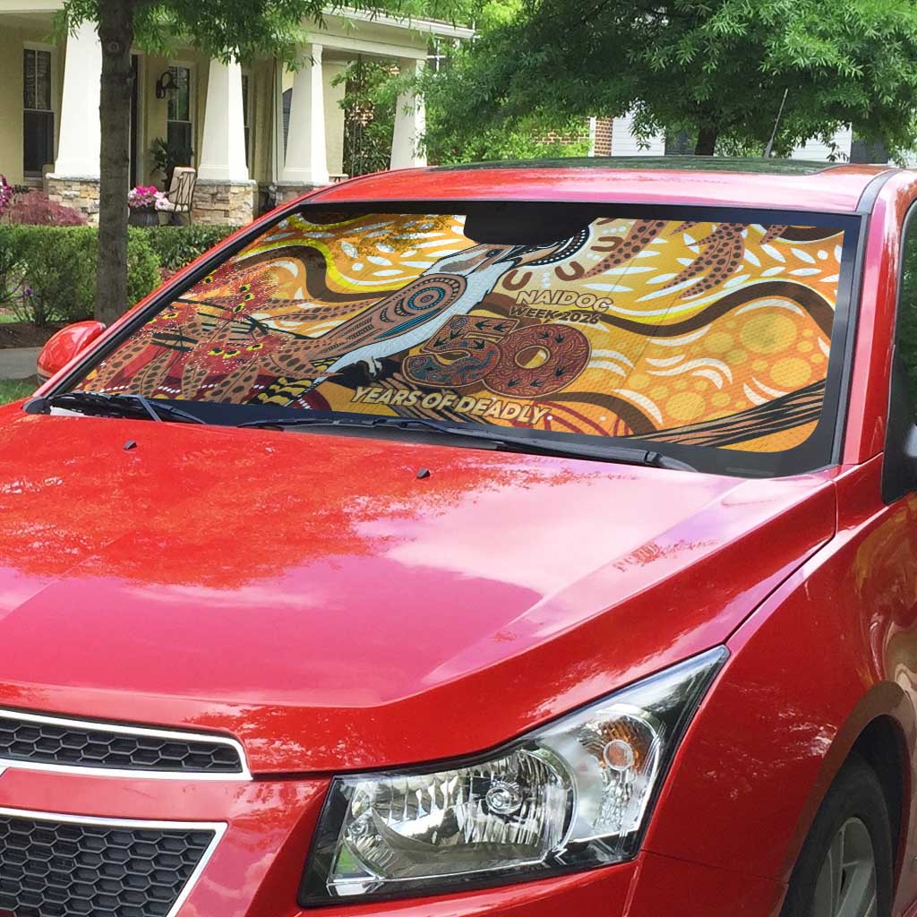 Kookaburra Australia NAIDOC Week 2026 Auto Sun Shade 50 Years Deadly Indigenous Art