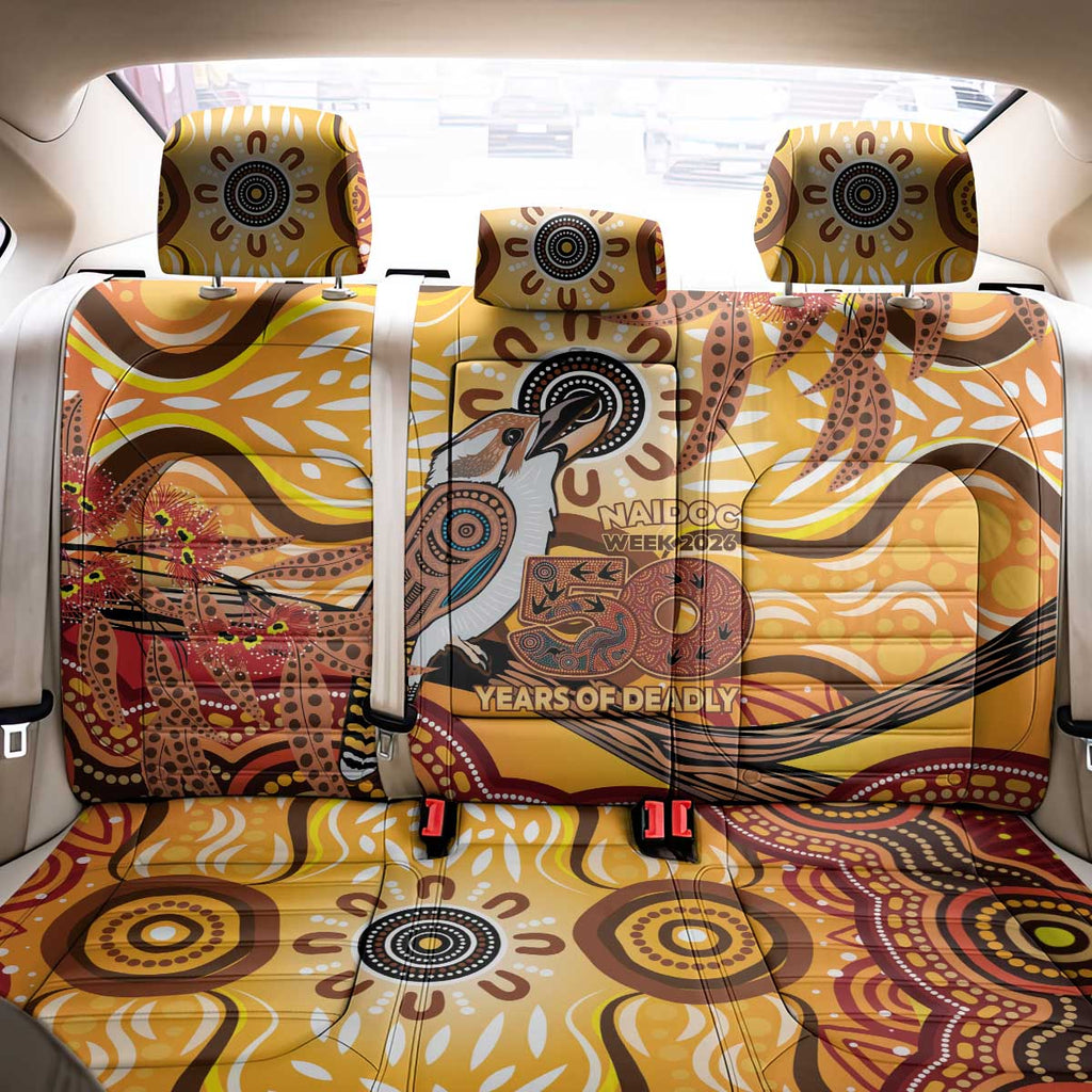 Kookaburra Australia NAIDOC Week 2026 Back Car Seat Cover 50 Years Deadly Indigenous Art