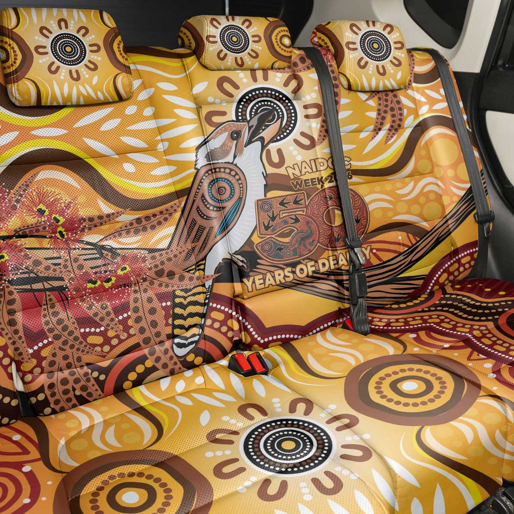 Kookaburra Australia NAIDOC Week 2026 Back Car Seat Cover 50 Years Deadly Indigenous Art