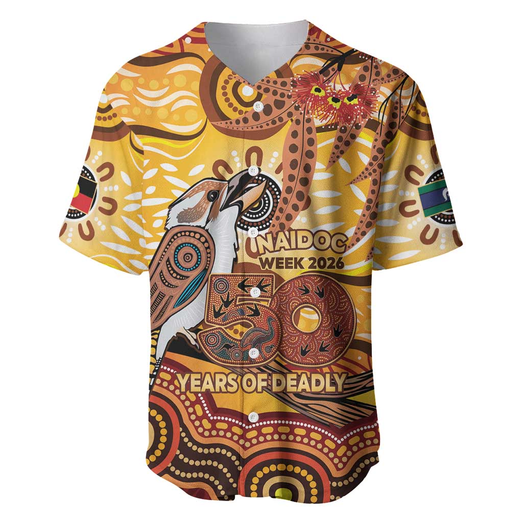 Kookaburra Australia NAIDOC Week 2026 Baseball Jersey 50 Years Deadly Indigenous Art