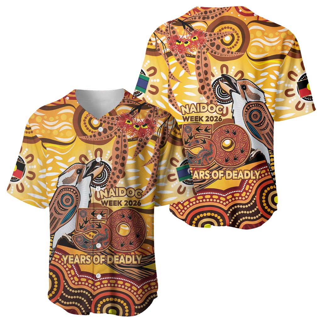 Kookaburra Australia NAIDOC Week 2026 Baseball Jersey 50 Years Deadly Indigenous Art
