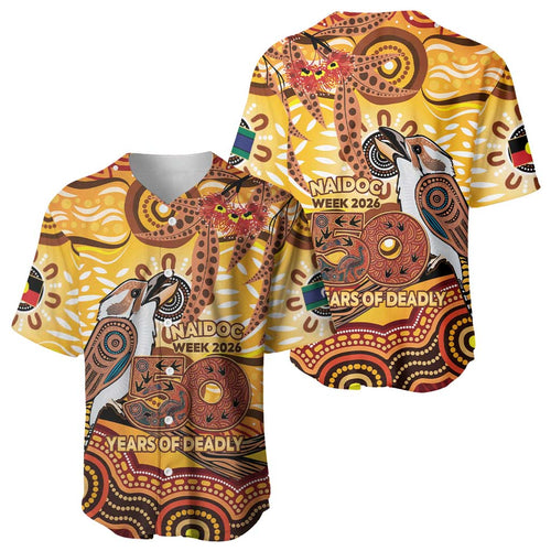 Kookaburra Australia NAIDOC Week 2026 Baseball Jersey 50 Years Deadly Indigenous Art