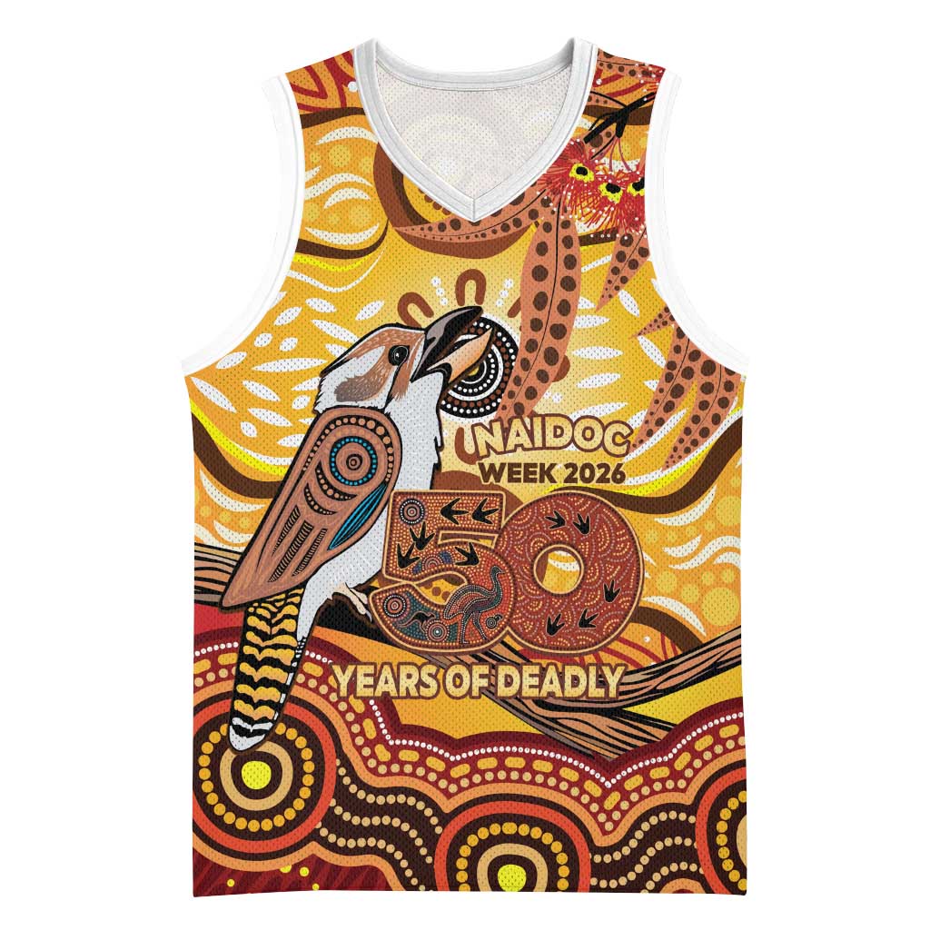 Kookaburra Australia NAIDOC Week 2026 Basketball Jersey 50 Years Deadly Indigenous Art