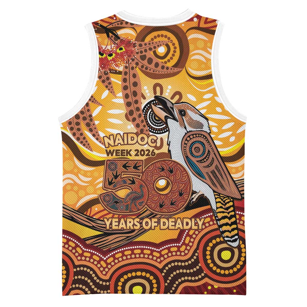 Kookaburra Australia NAIDOC Week 2026 Basketball Jersey 50 Years Deadly Indigenous Art