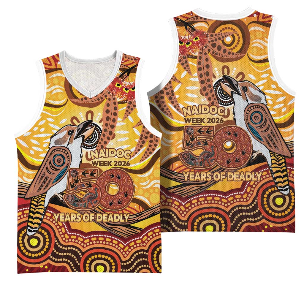 Kookaburra Australia NAIDOC Week 2026 Basketball Jersey 50 Years Deadly Indigenous Art