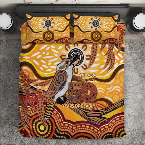 Kookaburra Australia NAIDOC Week 2026 Bedding Set 50 Years Deadly Indigenous Art