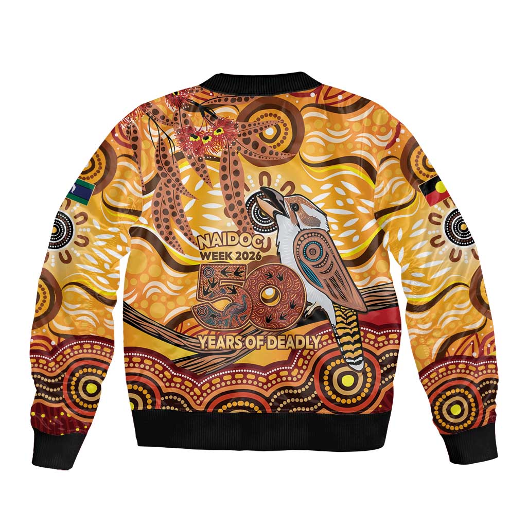 Kookaburra Australia NAIDOC Week 2026 Bomber Jacket 50 Years Deadly Indigenous Art