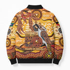 Kookaburra Australia NAIDOC Week 2026 Bomber Puffer Jacket 50 Years Deadly Indigenous Art