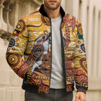 Kookaburra Australia NAIDOC Week 2026 Bomber Puffer Jacket 50 Years Deadly Indigenous Art