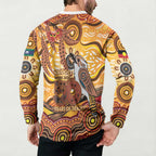 Kookaburra Australia NAIDOC Week 2026 Button Sweatshirt 50 Years Deadly Indigenous Art