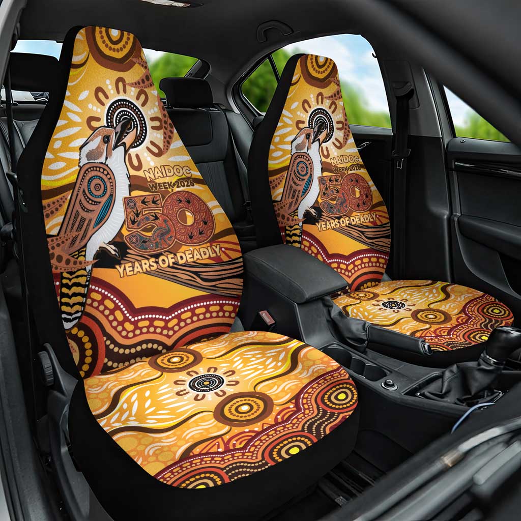 Kookaburra Australia NAIDOC Week 2026 Car Seat Cover 50 Years Deadly Indigenous Art