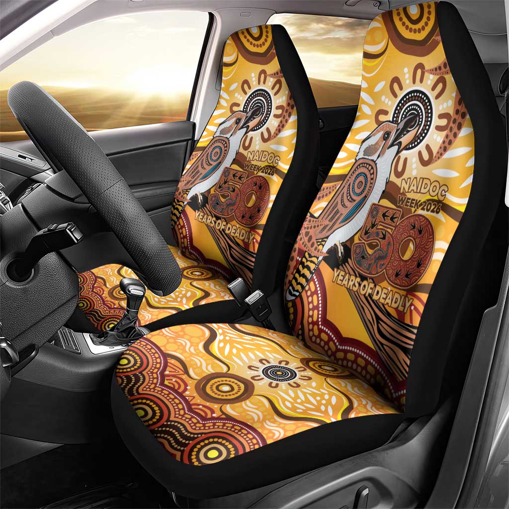Kookaburra Australia NAIDOC Week 2026 Car Seat Cover 50 Years Deadly Indigenous Art