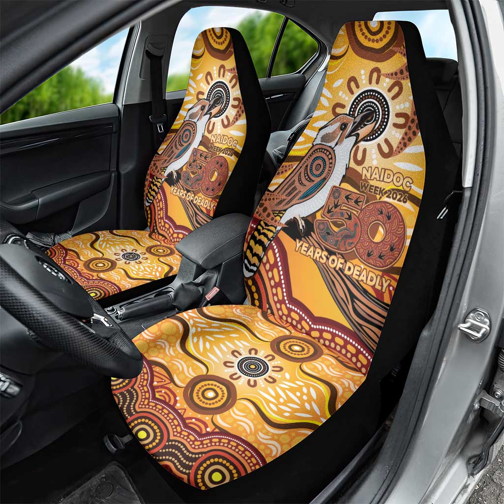 Kookaburra Australia NAIDOC Week 2026 Car Seat Cover 50 Years Deadly Indigenous Art