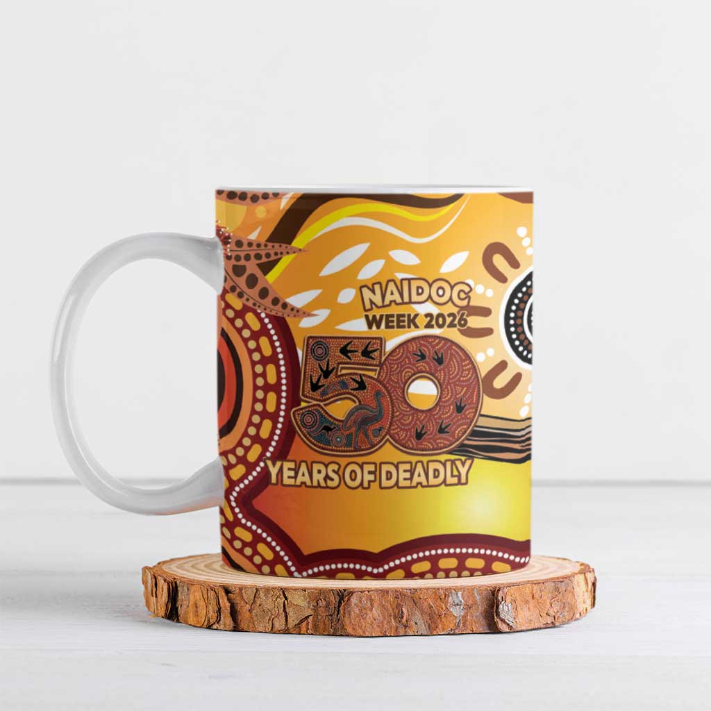 Kookaburra Australia NAIDOC Week 2026 Ceramic Mug 50 Years Deadly Indigenous Art