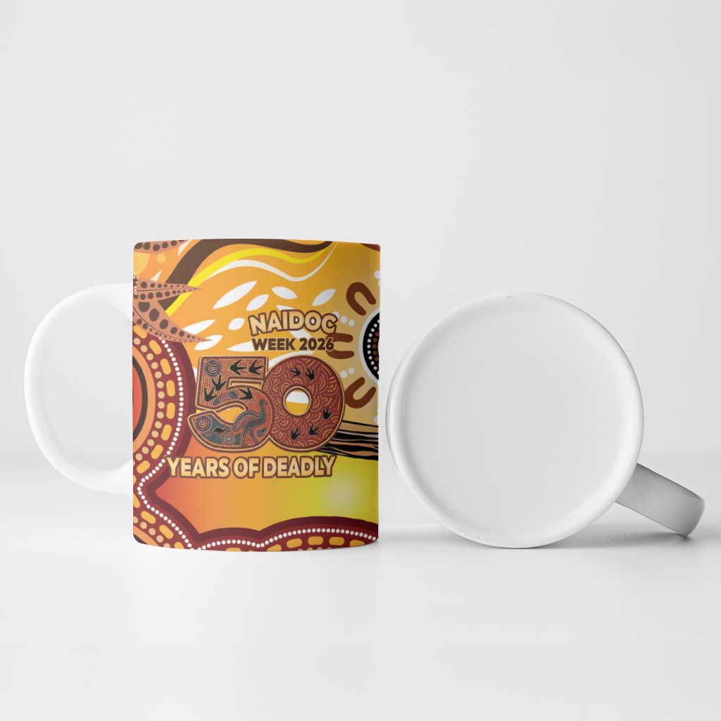 Kookaburra Australia NAIDOC Week 2026 Ceramic Mug 50 Years Deadly Indigenous Art