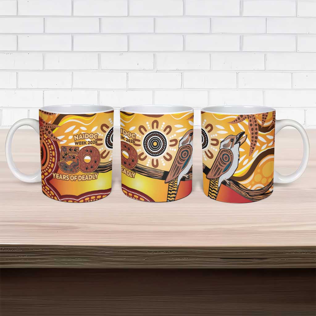 Kookaburra Australia NAIDOC Week 2026 Ceramic Mug 50 Years Deadly Indigenous Art