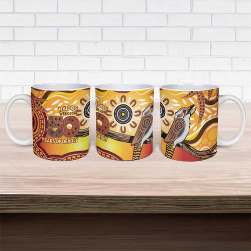 Kookaburra Australia NAIDOC Week 2026 Ceramic Mug 50 Years Deadly Indigenous Art