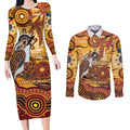 Kookaburra Australia NAIDOC Week 2026 Couples Matching Long Sleeve Bodycon Dress and Long Sleeve Button Shirt 50 Years Deadly Indigenous Art