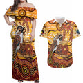 Kookaburra Australia NAIDOC Week 2026 Couples Matching Off Shoulder Maxi Dress and Hawaiian Shirt 50 Years Deadly Indigenous Art