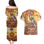 Kookaburra Australia NAIDOC Week 2026 Couples Matching Puletasi and Hawaiian Shirt 50 Years Deadly Indigenous Art