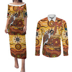 Kookaburra Australia NAIDOC Week 2026 Couples Matching Puletasi and Long Sleeve Button Shirt 50 Years Deadly Indigenous Art