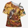 Kookaburra Australia NAIDOC Week 2026 Cross Shoulder Shirt 50 Years Deadly Indigenous Art