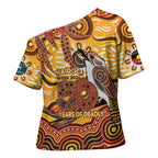 Kookaburra Australia NAIDOC Week 2026 Cross Shoulder Shirt 50 Years Deadly Indigenous Art