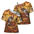 Kookaburra Australia NAIDOC Week 2026 Cross Shoulder Shirt 50 Years Deadly Indigenous Art