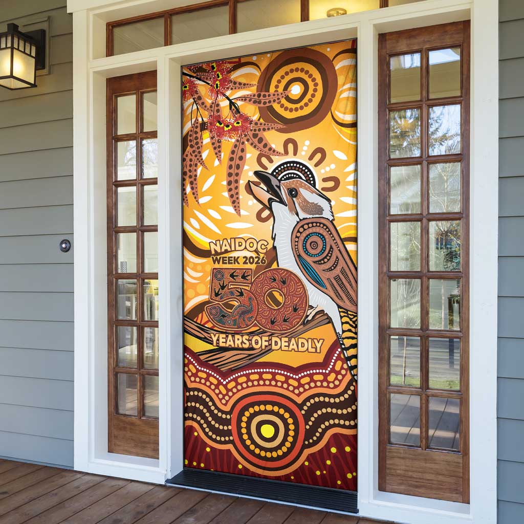 Kookaburra Australia NAIDOC Week 2026 Door Cover 50 Years Deadly Indigenous Art