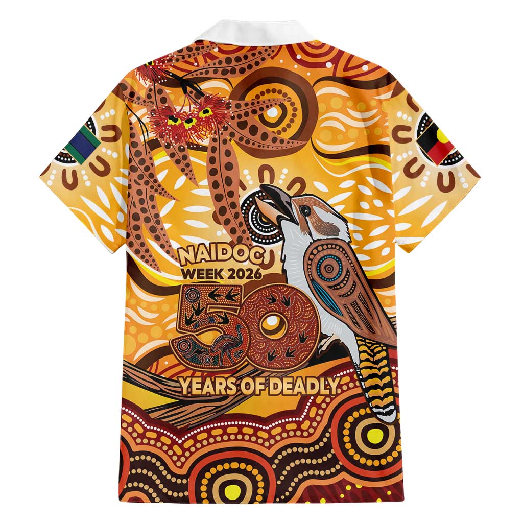 Kookaburra Australia NAIDOC Week 2026 Family Matching Off Shoulder Maxi Dress and Hawaiian Shirt 50 Years Deadly Indigenous Art