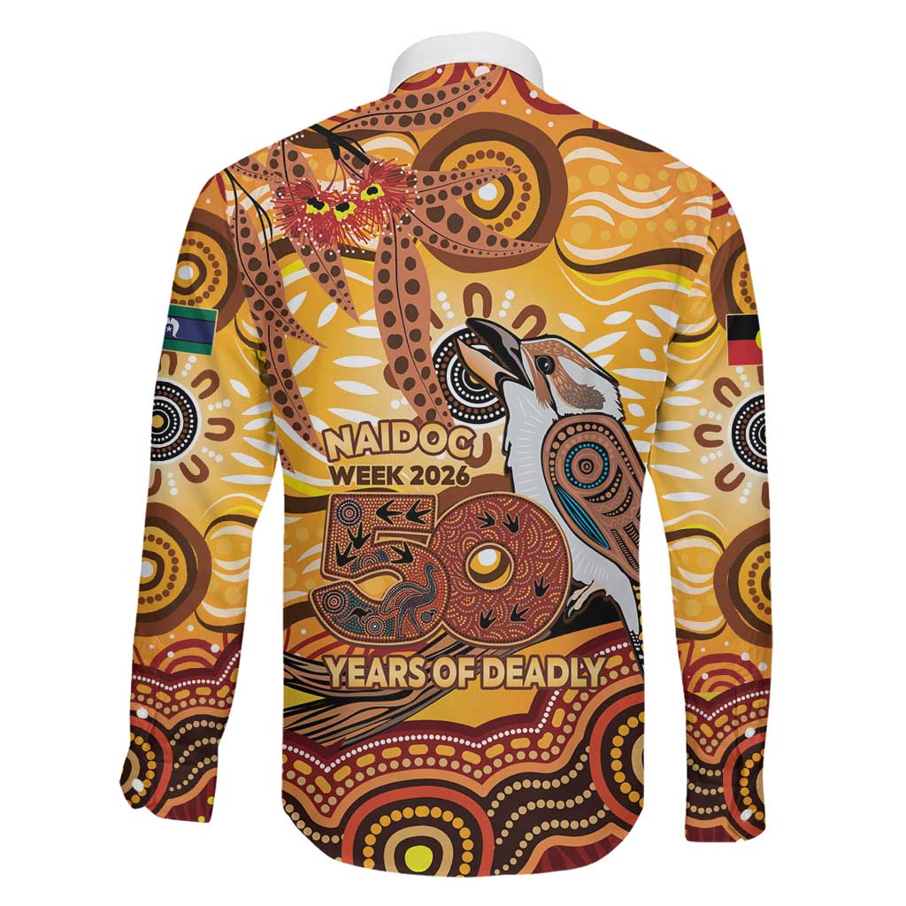 Kookaburra Australia NAIDOC Week 2026 Family Matching Off Shoulder Short Dress and Hawaiian Shirt 50 Years Deadly Indigenous Art