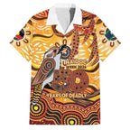 Kookaburra Australia NAIDOC Week 2026 Family Matching Short Sleeve Bodycon Dress and Hawaiian Shirt 50 Years Deadly Indigenous Art