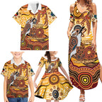 Kookaburra Australia NAIDOC Week 2026 Family Matching Summer Maxi Dress and Hawaiian Shirt 50 Years Deadly Indigenous Art